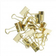 Paperipidikkeet, 15 kpl, FOLDBACK CLIPS XS, 19 mm, Kulta