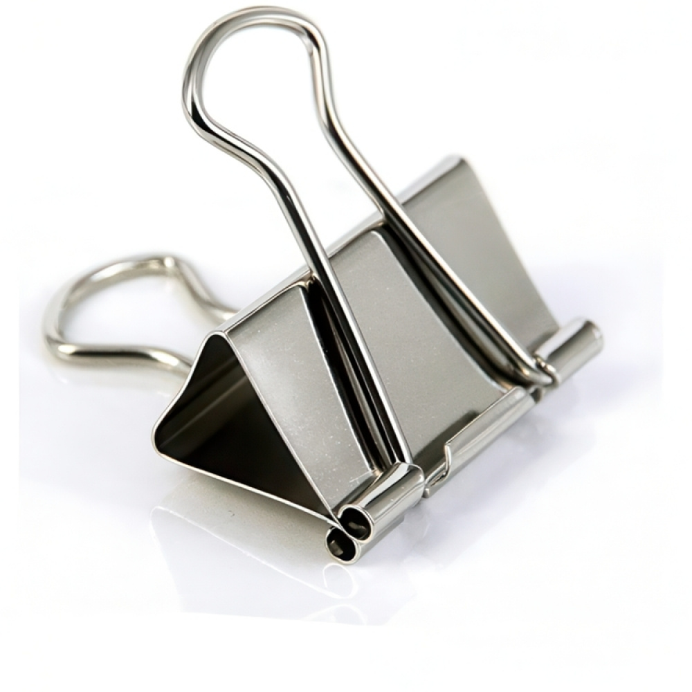Paperinipistimet, 4 kpl, FOLDBACK CLIPS XL - 51 mm, hopea ryhmässä Säilytys / Toimistotarvikkeet @ SmartaSaker.se (42356)