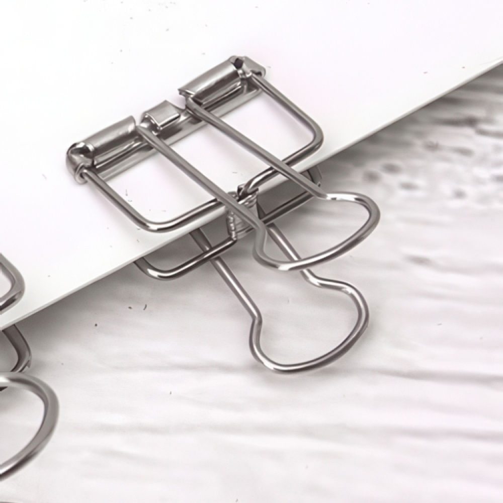 Paperipidikkeet, 6 kpl, WIRE CLIPS SMALL 19 mm, hopea ryhmässä Säilytys / Toimistotarvikkeet @ SmartaSaker.se (42361)