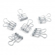 Paperipidikkeet, 6 kpl, WIRE CLIPS SMALL 19 mm, hopea