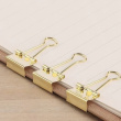Paperinipistimet, 8 kpl, FOLD BACK SMALL 25 mm, kulta