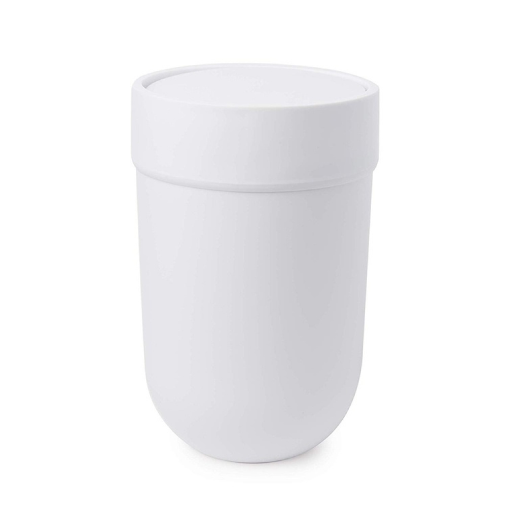 Roska-astia kallistuvalla kannella 6 l, Umbra, valkoinen ryhmässä Säilytys / Kylpyhuoneen säilytys / Roska-astiat @ SmartaSaker.se (42382)