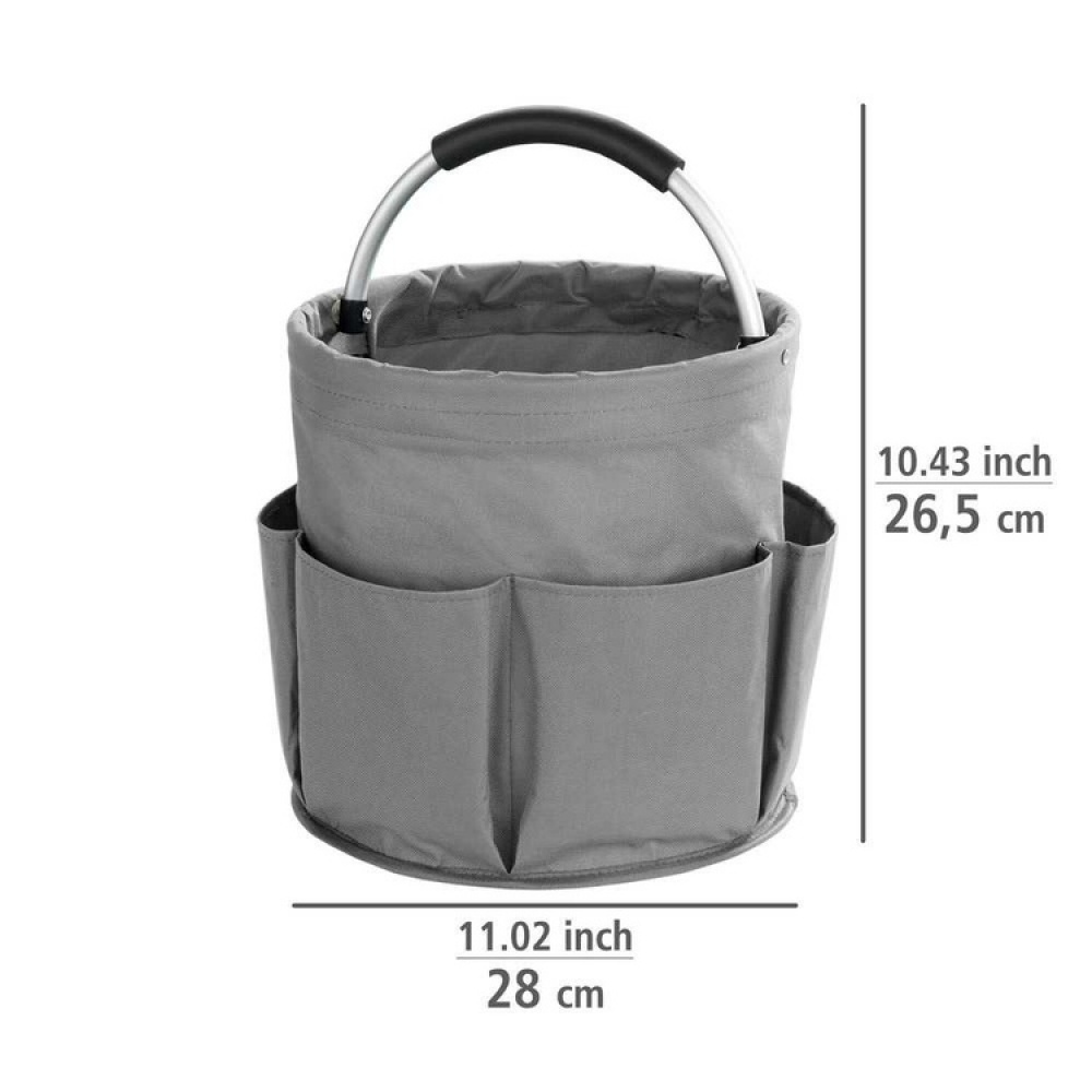Kokoontaitettava kori säilytystaskuilla, 28 cm ryhmässä Säilytys / Varastointi- ja autotallivarasto / Korjeja ja ämpäreitä @ SmartaSaker.se (42481)