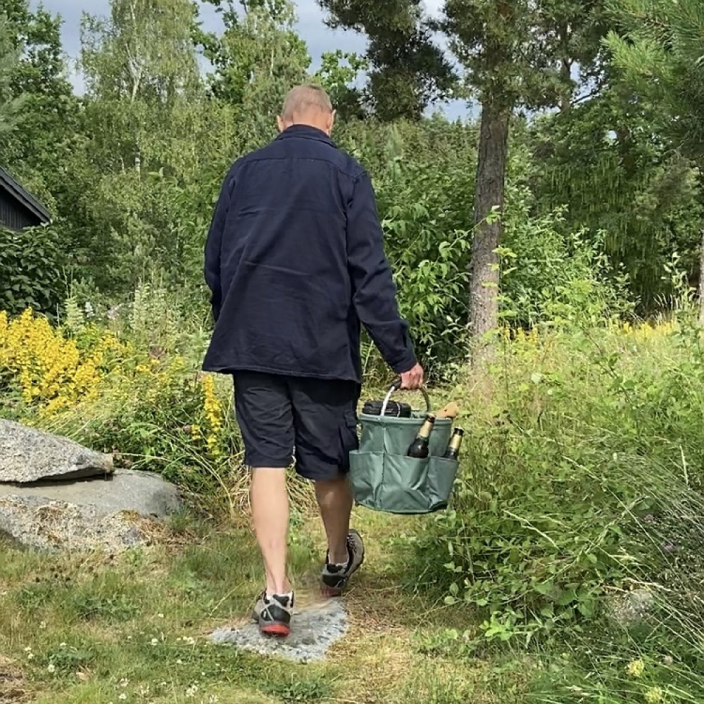 Kokoontaitettava kori säilytystaskuilla, 28 cm ryhmässä Säilytys / Varastointi- ja autotallivarasto / Korjeja ja ämpäreitä @ SmartaSaker.se (42481)