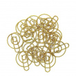 Pyöreät SPIRAL-paperiliittimet, 15 kpl, Monograph, messinki