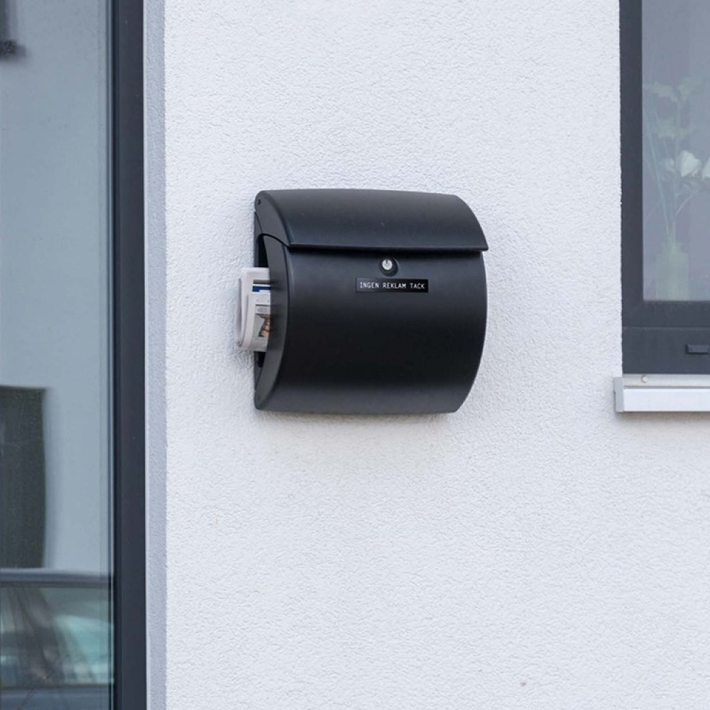 Itseliimautuva metallikyltti, Ei mainoksia kiitos ryhmässä Säilytys / Magnetit ja itsekiinnittyvät / Kyltit ja tarrat @ SmartaSaker.se (42534)
