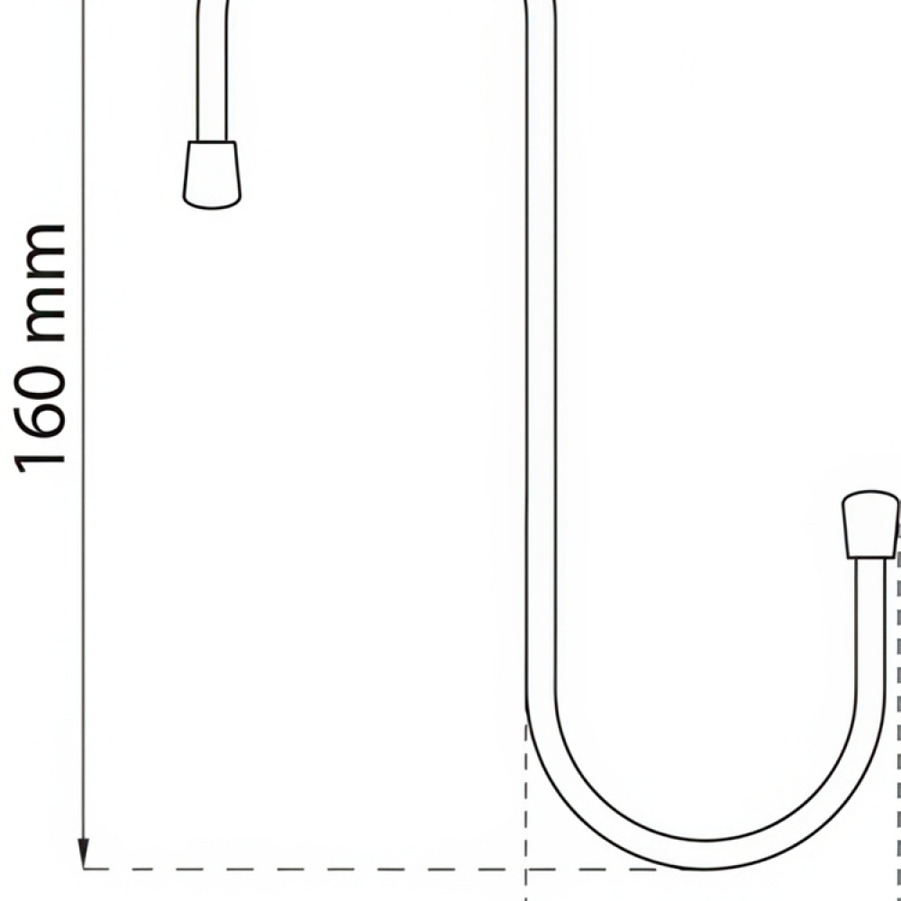 S-koukku, 16 cm, Habo ryhmässä Säilytys / Varastointi- ja autotallivarasto / Työvälinepidin @ SmartaSaker.se (42604)