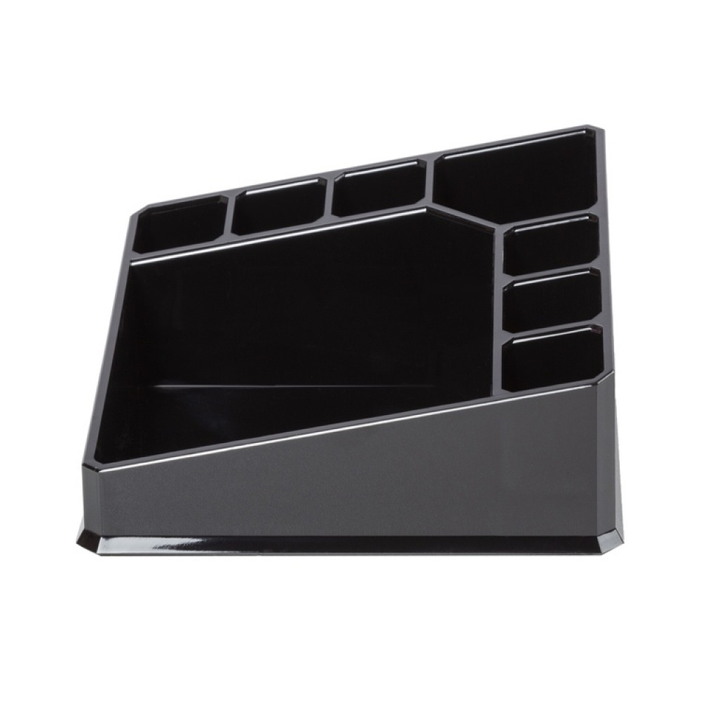 Meikkiteline 8 lokerolla, CONFIGURABLE, 22 x 13 x K 8 cm, musta ryhmässä Säilytys / Kylpyhuoneen säilytys / Meikkivarastointi @ SmartaSaker.se (42669)