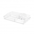 Meikkiteline, suuri, MY PRETTY ORGANISER TRAY, 35 x 20,5 x K 7,5 cm, kirkas