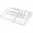 Meikkiteline, suuri, MY PRETTY ORGANISER TRAY, 35 x 20,5 x K 7,5 cm, kirkas