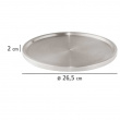 Pyörivä tarjotin metallia 26,5 cm