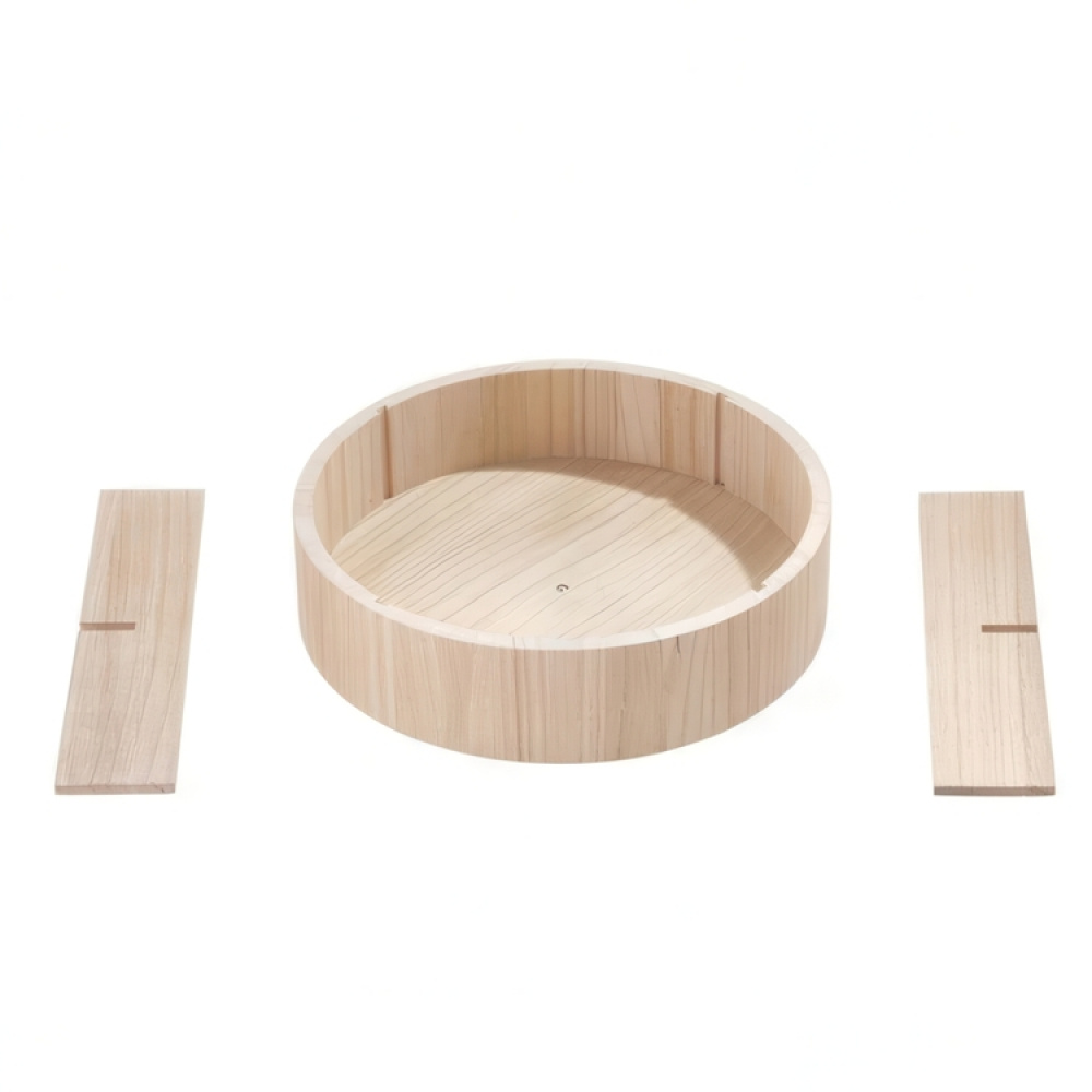 Pyörivä puinen tarjotin jakajilla, 30,5 cm, The Home Edit ryhmässä Säilytys / Keittiön säilytys / Järjestä keittiökaapit / Maustehyllyt @ SmartaSaker.se (42739)