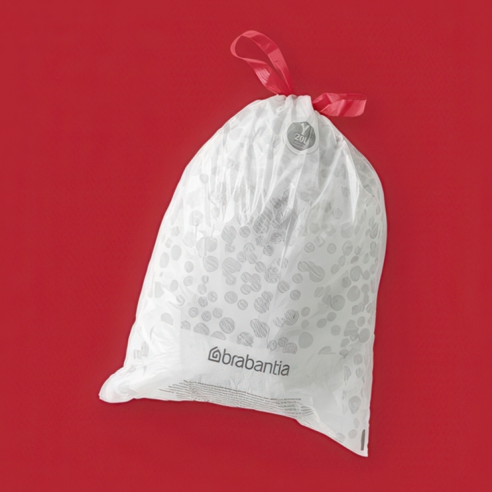 Roskapussi nauhalla 10 kpl 20 l, Brabantia ryhmässä Säilytys / Siivousvarastointi ja jätteiden lajittelu / Jätteiden lajittelu @ SmartaSaker.se (42766)
