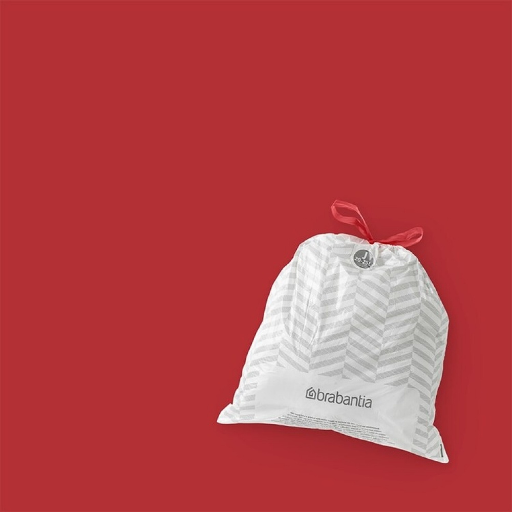 Roskapussi nauhalla 40 kpl 20–25 l, Brabantia ryhmässä Säilytys / Siivousvarastointi ja jätteiden lajittelu / Jätteiden lajittelu @ SmartaSaker.se (42769)