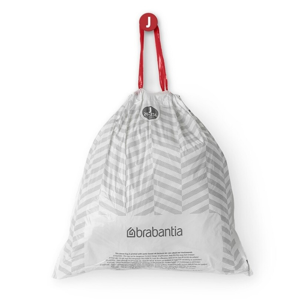 Roskapussi nauhalla 40 kpl 20–25 l, Brabantia ryhmässä Säilytys / Siivousvarastointi ja jätteiden lajittelu / Jätteiden lajittelu @ SmartaSaker.se (42769)