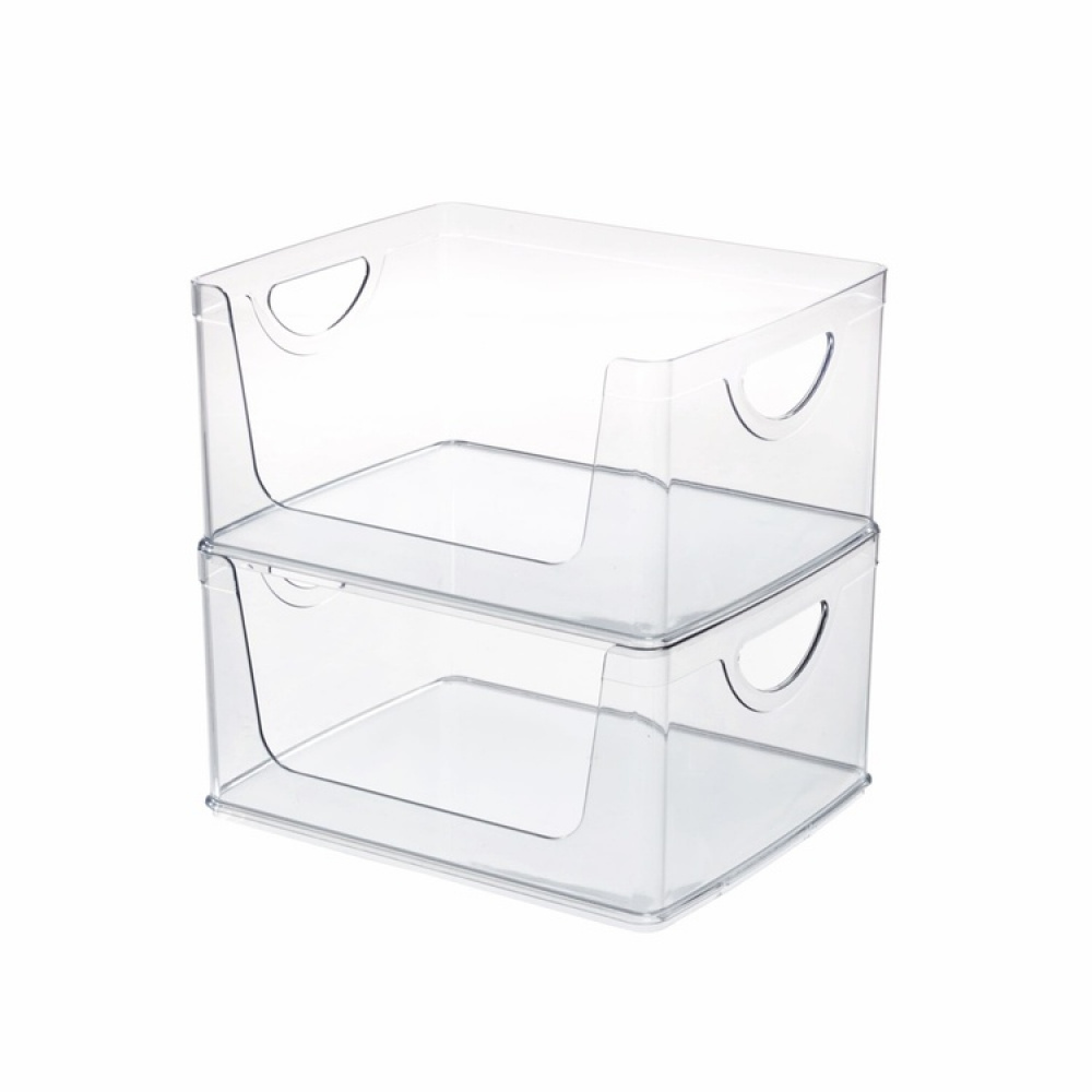 Pinottava säilytyslaatikko avoimella etuosalla, 25,4x20,3 cm, iDesign ryhmässä Säilytys / Keittiön säilytys / Järjestä keittiökaapit @ SmartaSaker.se (42802)