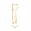 Suuret nuolen muotoiset paperiliittimet, ARROW, 15 kpl, Monograph, 2,8 cm, messinki