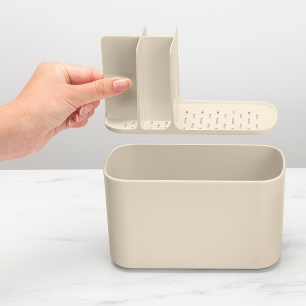 Iso hammasharjamuki säilytyksellä, Brabantia, beige ryhmässä Säilytys @ SmartaSaker.se (42859)