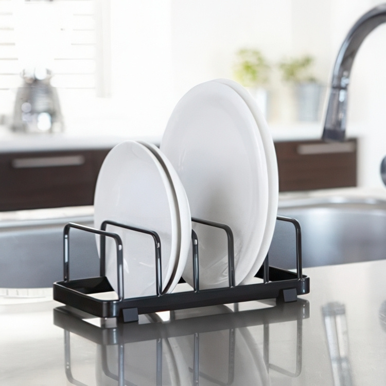 Lautasteline, TOWER DISH STAND, 22 x 11 x K 7 cm, Yamazaki ryhmässä Säilytys / Keittiön säilytys / Astianpesukoneet ja tiskipöydät @ SmartaSaker.se (42878)