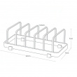 Lautasteline, TOWER DISH STAND, 22 x 11 x K 7 cm, Yamazaki