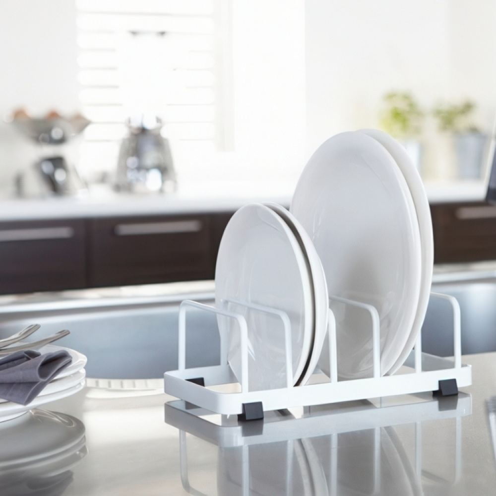 Lautasteline, TOWER DISH STAND, 22 x 11 x K 7 cm, Yamazaki ryhmässä Säilytys / Keittiön säilytys / Astianpesukoneet ja tiskipöydät @ SmartaSaker.se (42878)