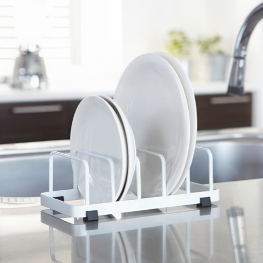 Lautasteline, TOWER DISH STAND, 22 x 11 x K 7 cm, Yamazaki ryhmässä Säilytys / Keittiön säilytys / Astianpesukoneet ja tiskipöydät @ SmartaSaker.se (42878)