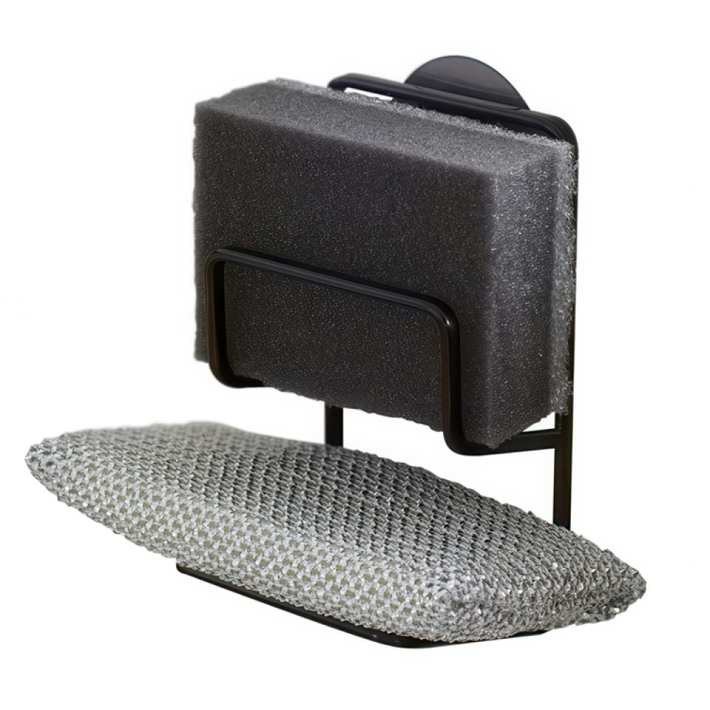 Sieniteline imukupilla, TOWER DOUBLE SPONGE HOLDER, 7,5 x 6,3 x K 12,7 cm, Yamazaki ryhmässä Säilytys / Keittiön säilytys / Astianpesukoneet ja tiskipöydät @ SmartaSaker.se (42909)