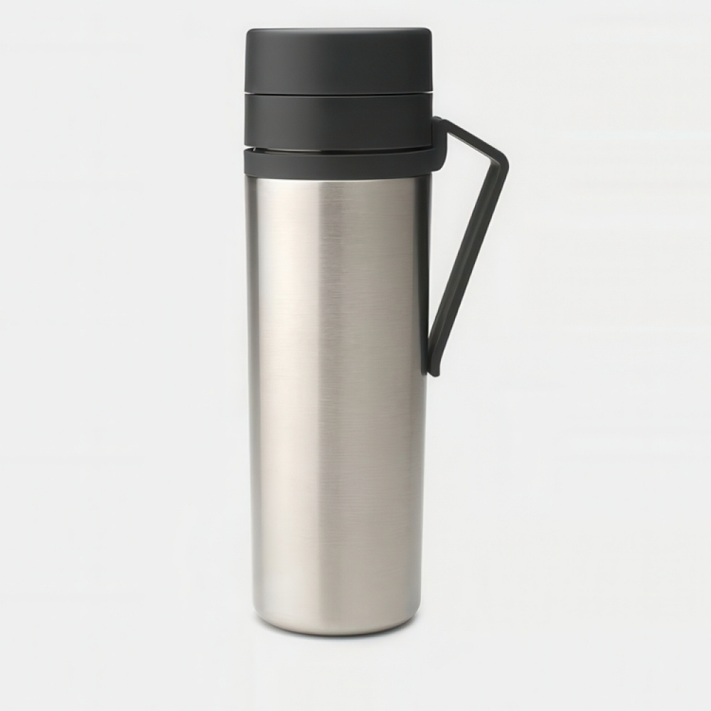 Termospullo kahvalla 0,5 l, Brabantia ryhmässä Säilytys / Keittiön säilytys / Ruoan säilytysastiat / Metalliset eväskotelot @ SmartaSaker.se (42949)