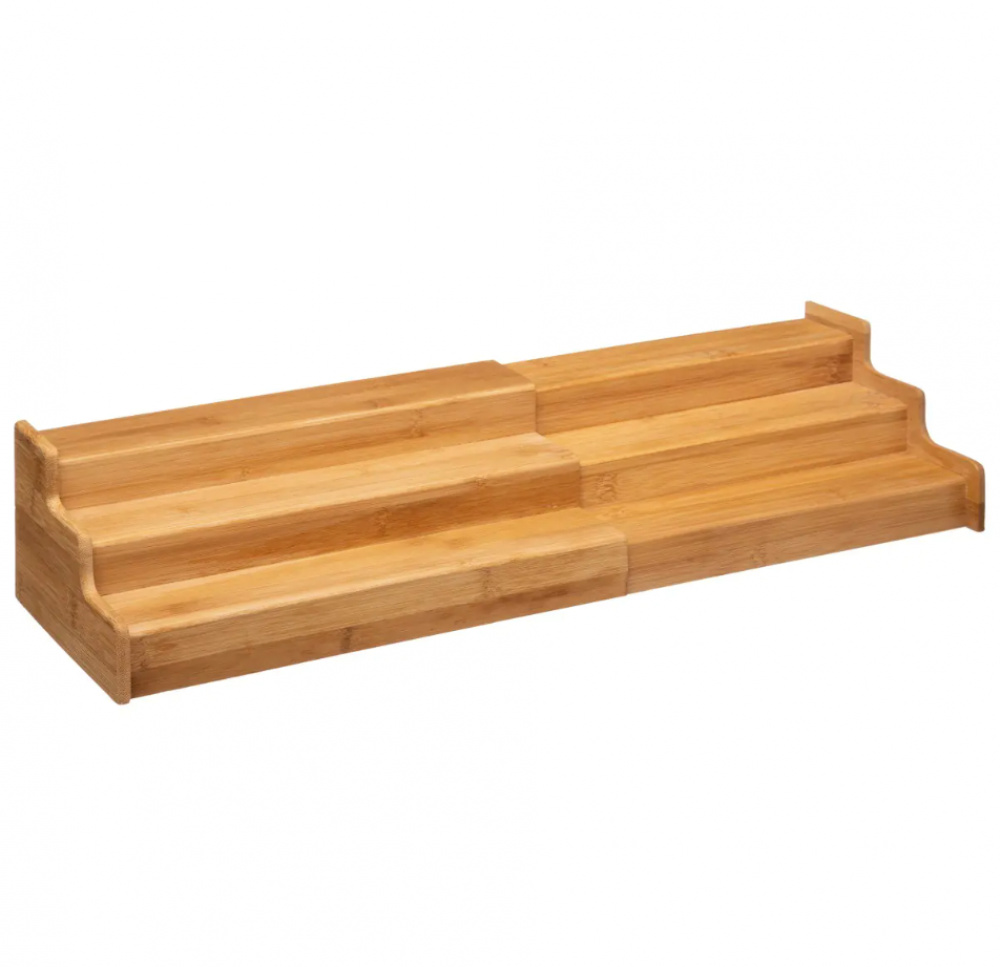 Ulosvedettävä porrashylly bambua, 31-50 cm ryhmässä Säilytys / Keittiön säilytys / Järjestä keittiökaapit / Maustehyllyt @ SmartaSaker.se (42996)
