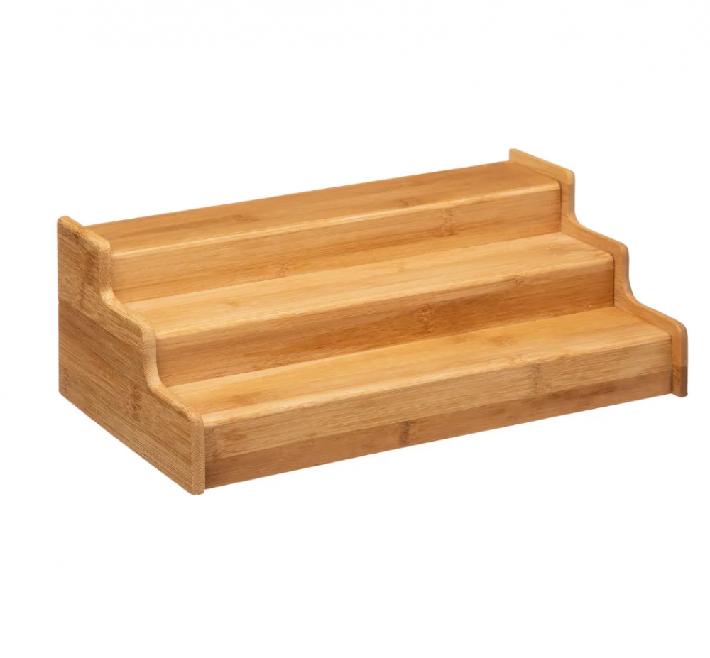 Ulosvedettävä porrashylly bambua, 31-50 cm ryhmässä Säilytys / Keittiön säilytys / Järjestä keittiökaapit / Maustehyllyt @ SmartaSaker.se (42996)