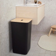 Pyykkikori puukannella 53 l, SmartStore
