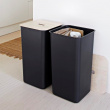 Pyykkikori puukannella 53 l, SmartStore