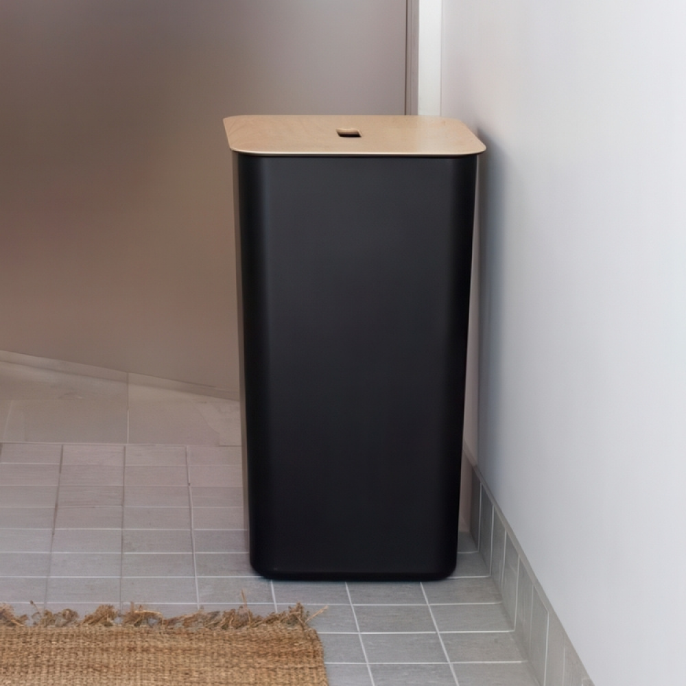 Pyykkikori puukannella 53 l, SmartStore ryhmässä Säilytys / Pesu ja kuivaus / Pyykkikorit @ SmartaSaker.se (43099)
