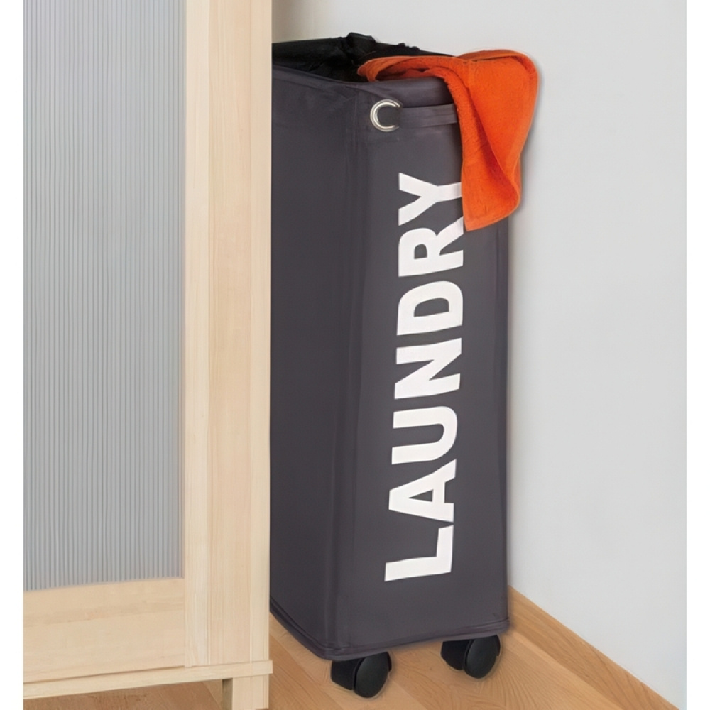 Kapea pyykkikori pyörillä, Laundry ryhmässä Säilytys / Pesu ja kuivaus / Pyykkikorit @ SmartaSaker.se (43103)