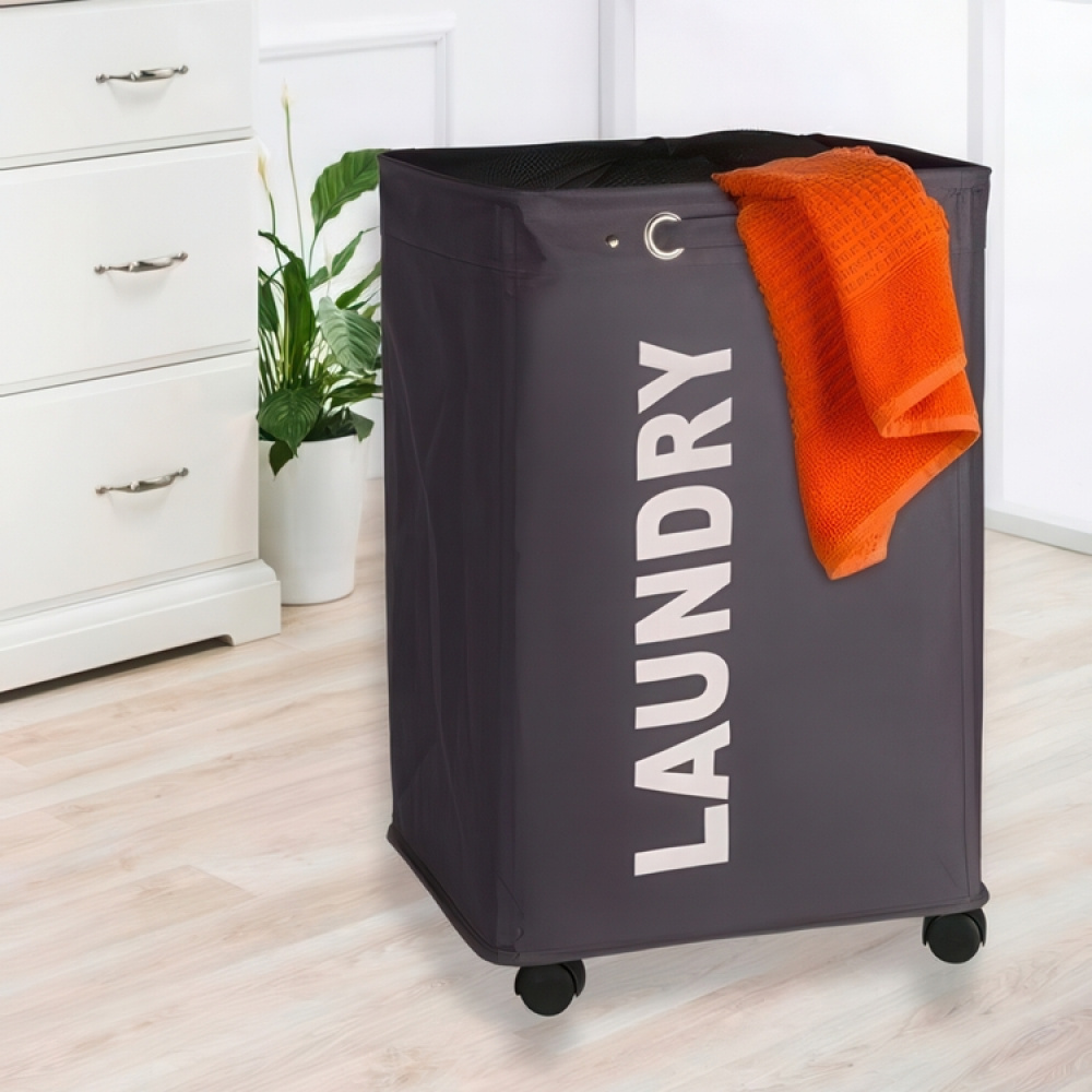 Pyykkikori pyörillä, Laundry ryhmässä Säilytys / Pesu ja kuivaus / Pyykkikorit @ SmartaSaker.se (43104)