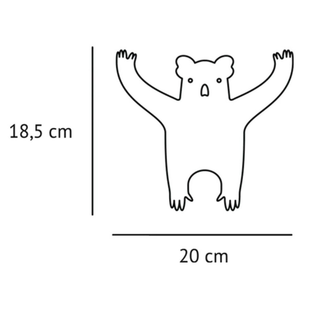 Seinäkoukku kierrätysmetallista, Koala ryhmässä Säilytys / Eteistallennus / Koukut ja ripustimet @ SmartaSaker.se (43233)