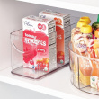 Avoin laatikko, pinottava, kapea, RPET CABINET BIN, 25,4 x 10,8 x K 12,7 cm, läpinäkyvä