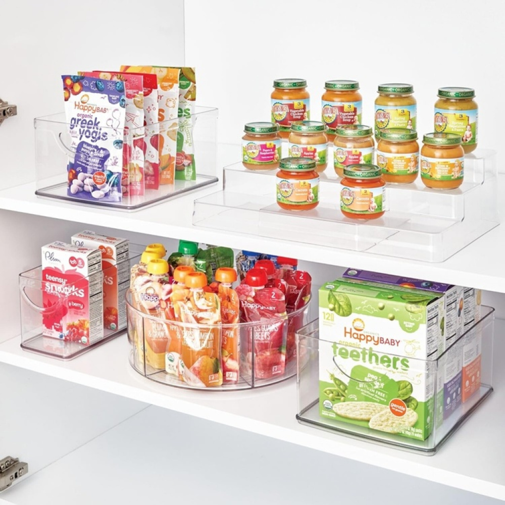 Avoin laatikko, pinottava, kapea, RPET CABINET BIN, 25,4 x 10,8 x K 12,7 cm, läpinäkyvä ryhmässä Säilytys / Keittiön säilytys / Säilytysvuokot @ SmartaSaker.se (43266)