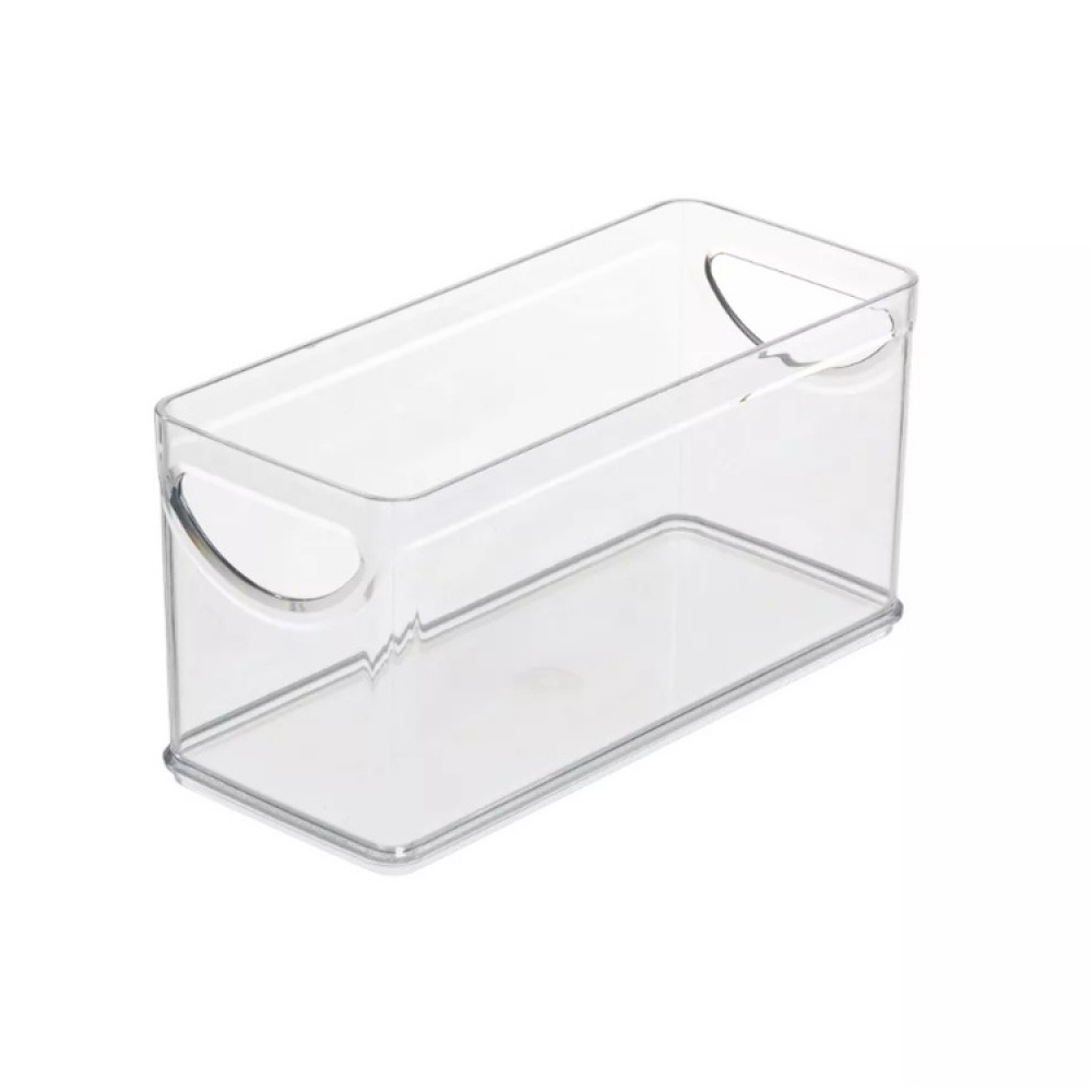 Avoin laatikko, pinottava, kapea, RPET CABINET BIN, 25,4 x 10,8 x K 12,7 cm, läpinäkyvä ryhmässä Säilytys / Keittiön säilytys / Säilytysvuokot @ SmartaSaker.se (43266)